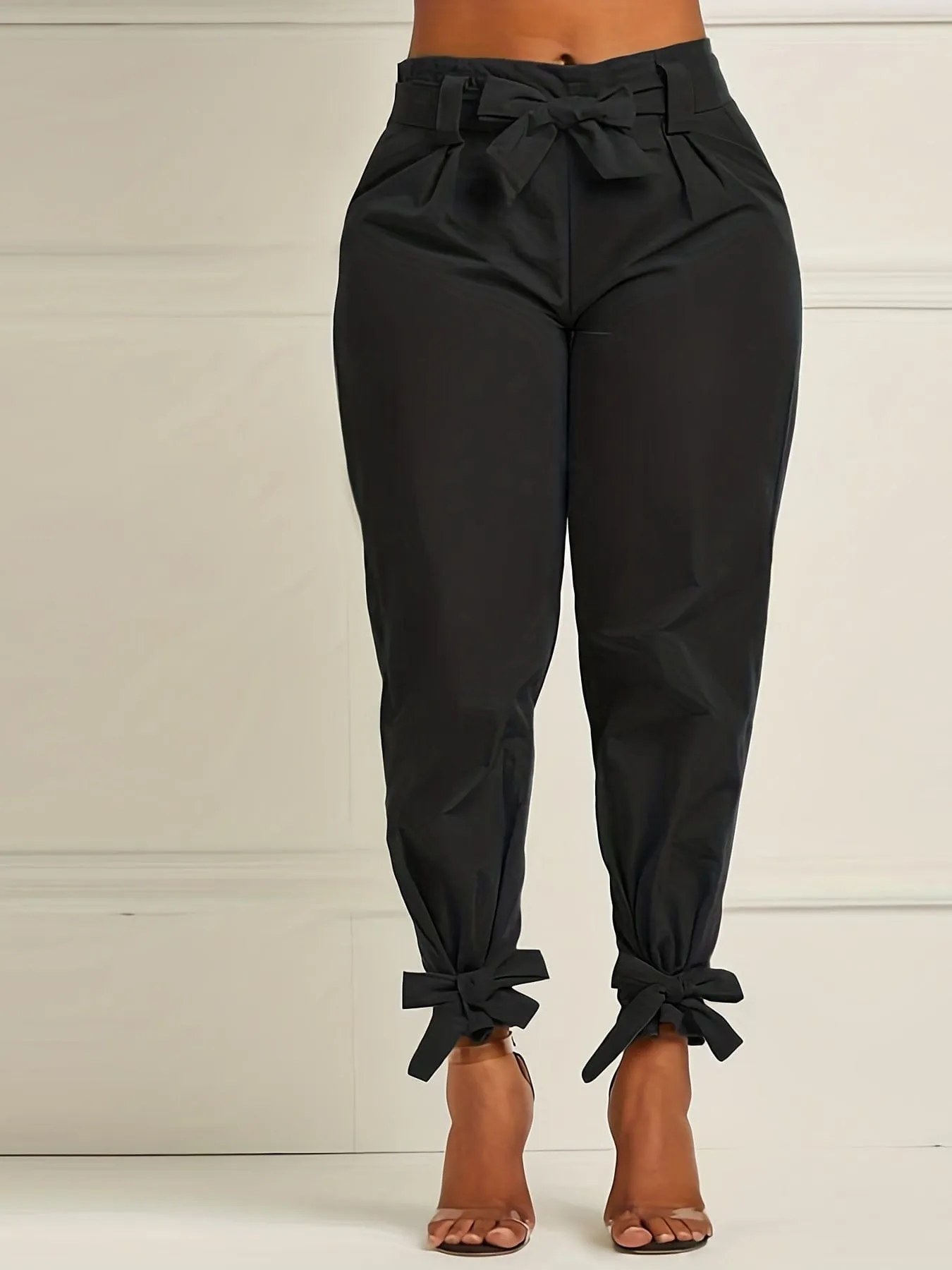 Relaxed-Fit Bow Knot Pants