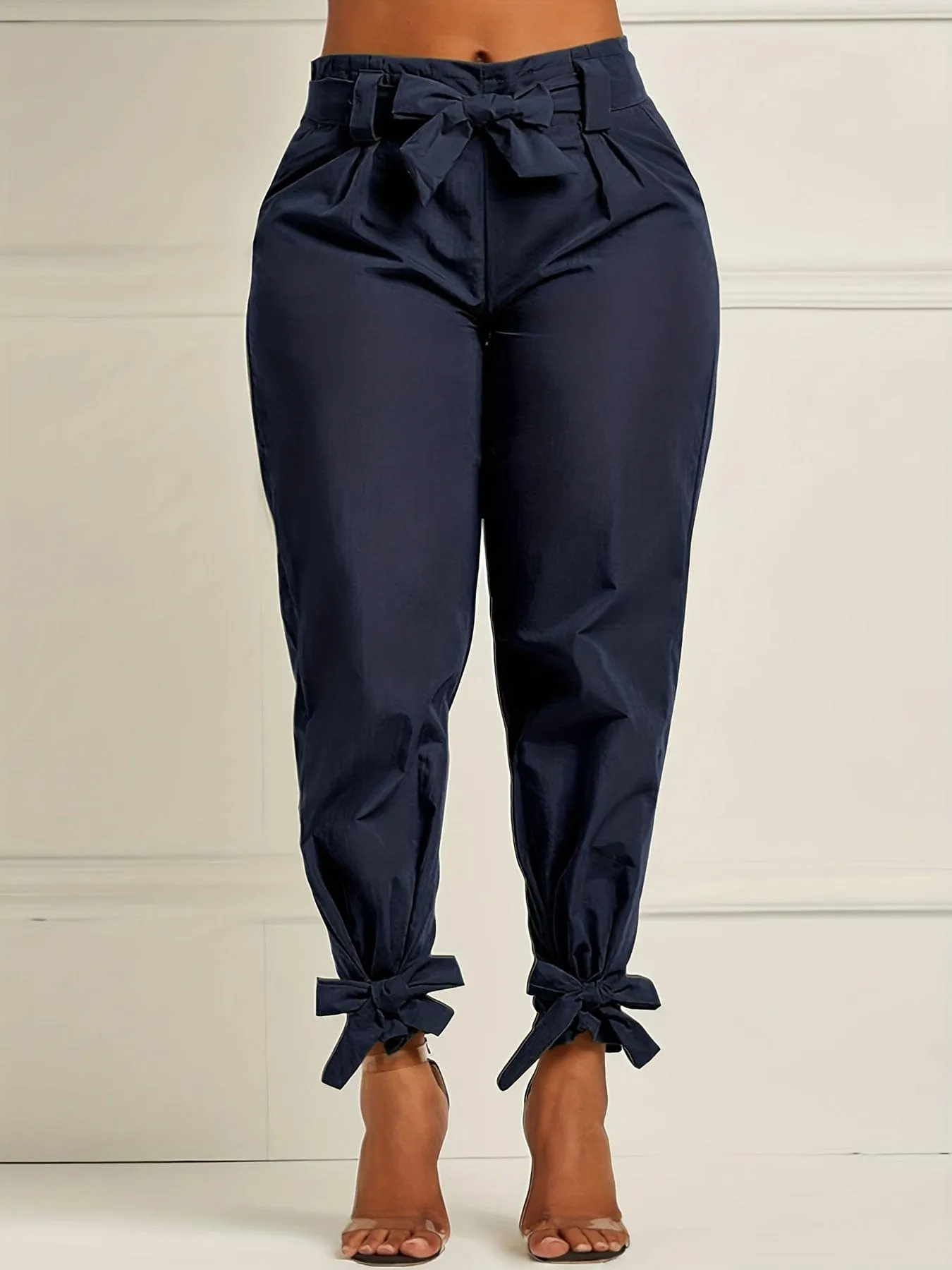 Relaxed-Fit Bow Knot Pants