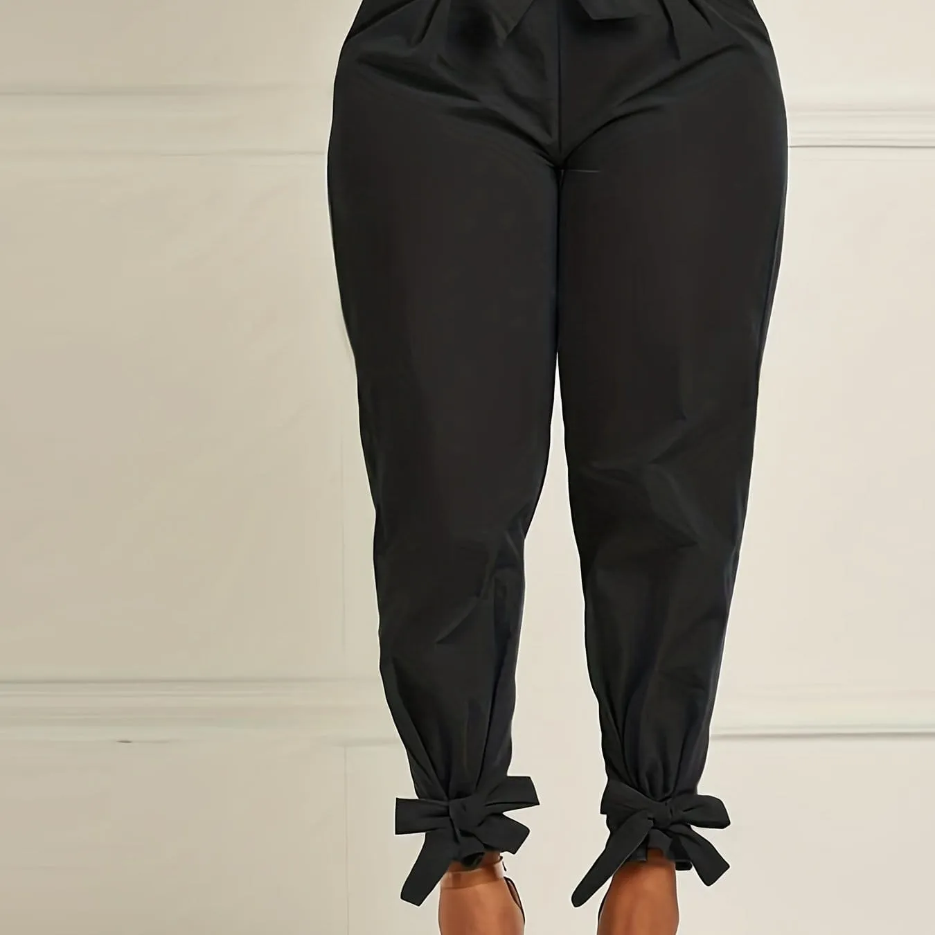 Relaxed-Fit Bow Knot Pants
