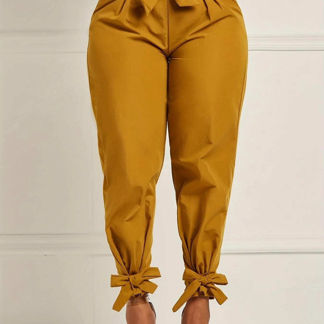 Relaxed-Fit Bow Knot Pants