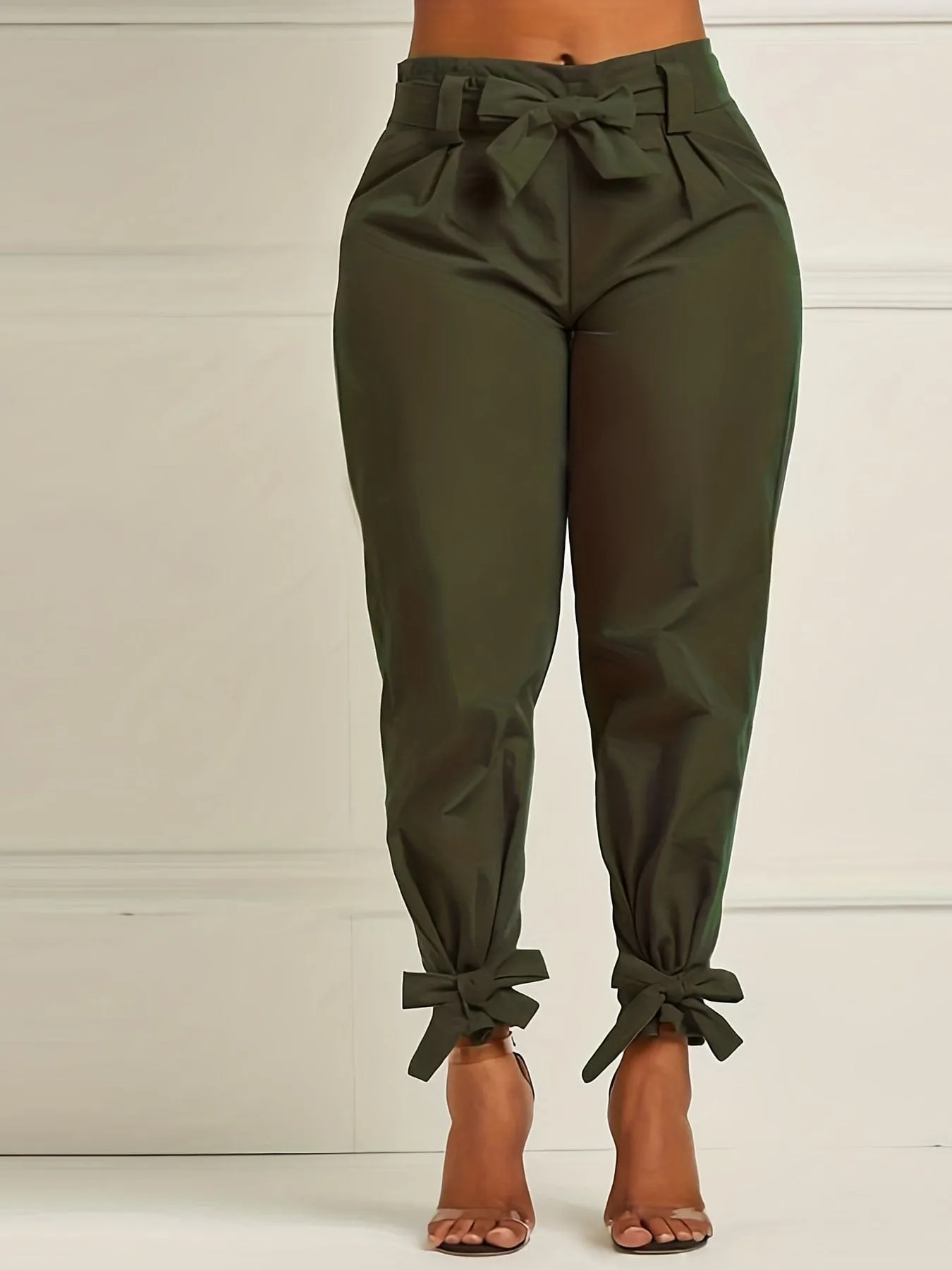 Relaxed-Fit Bow Knot Pants