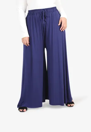 Shana Casual Palazzo Pants - Blue