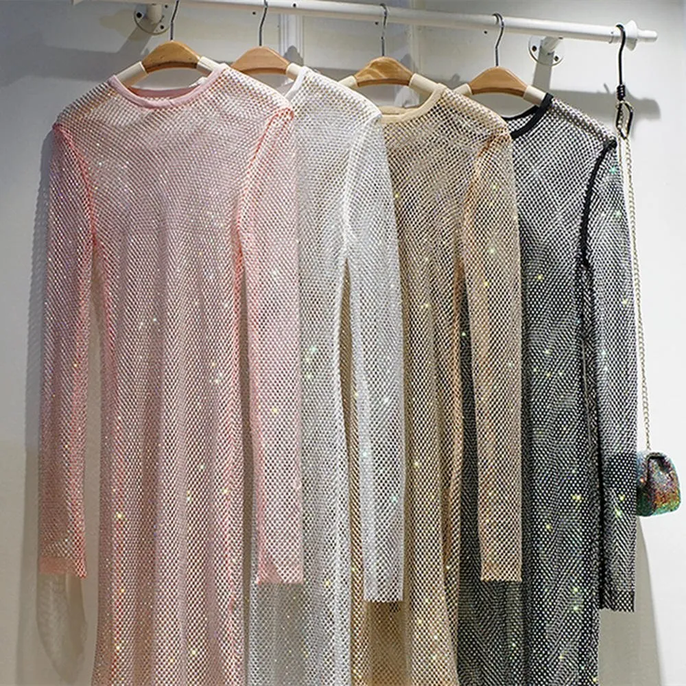 Shiny Party Dress Net