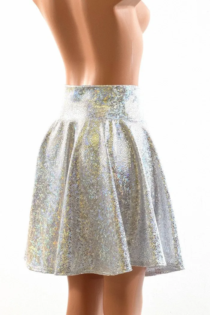 Silver/White Skater Skirt