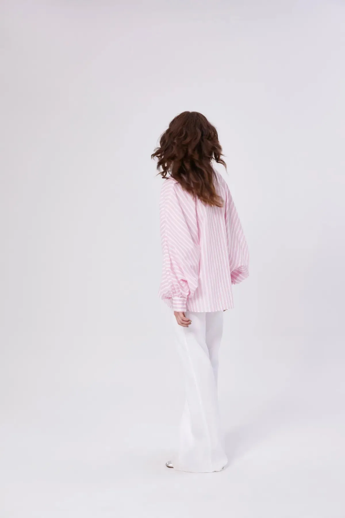 SoS Shirt in Pink, Orange and White Stripe