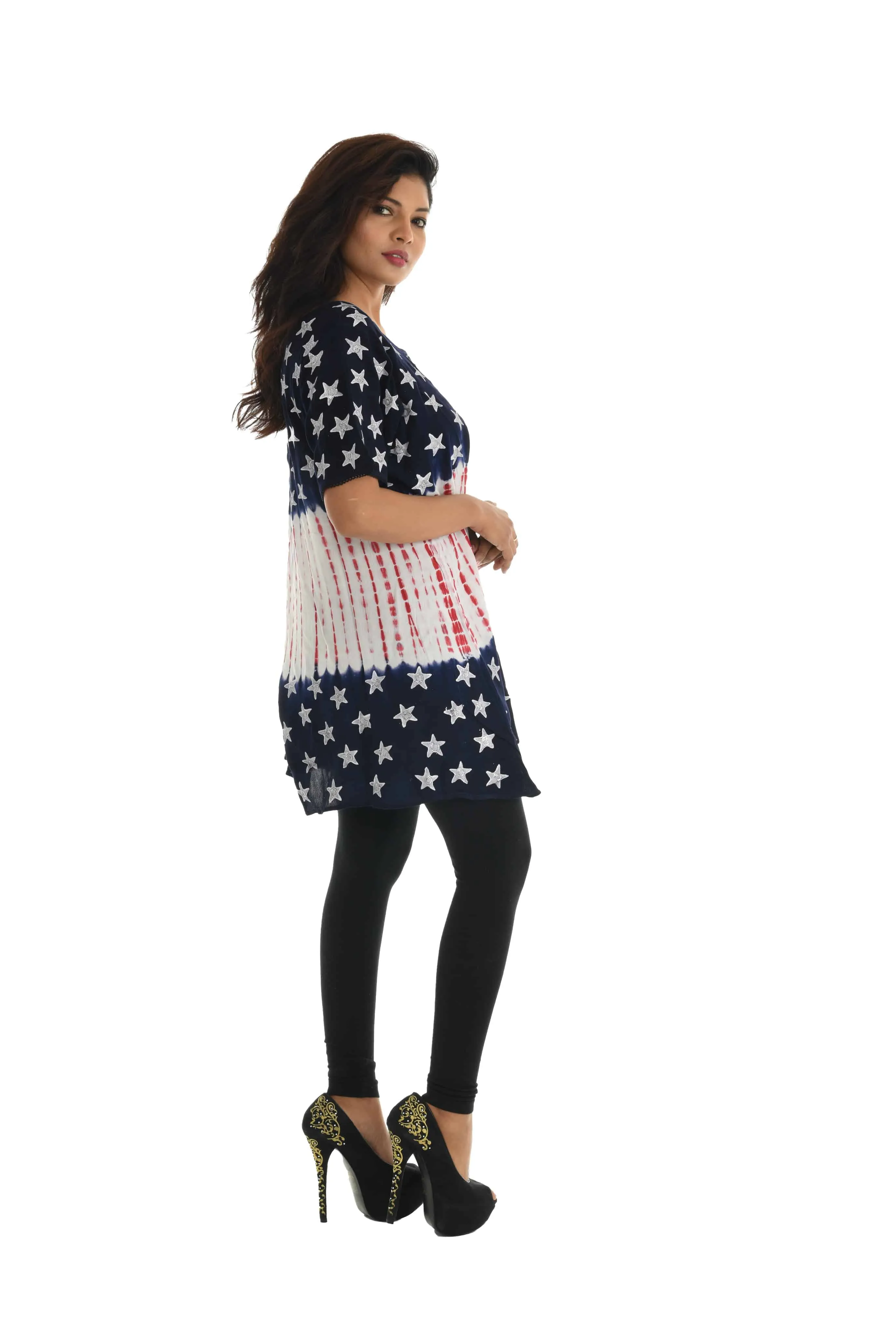 Stars & Stripes Tie-Dye Accent