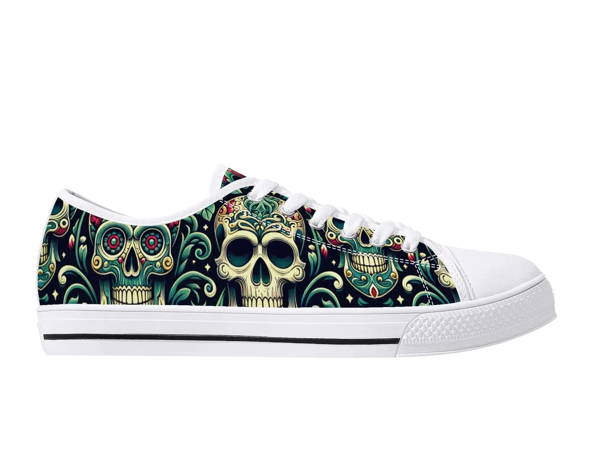 Sugar Skull Low Tops