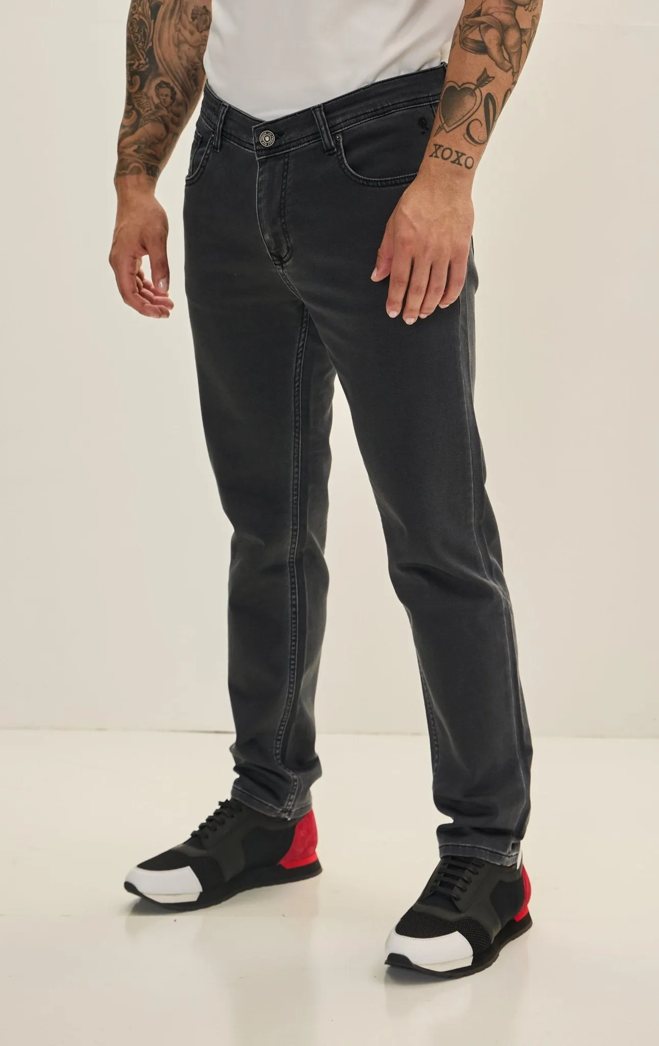 Super Soft 5-pocket Style Pants - Anthracite