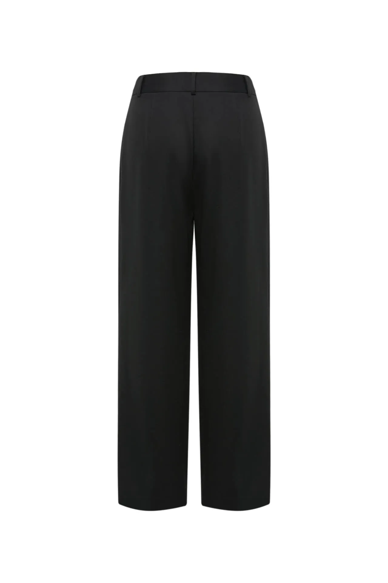 Tencel Satin Relaxed Straight Leg Pants
