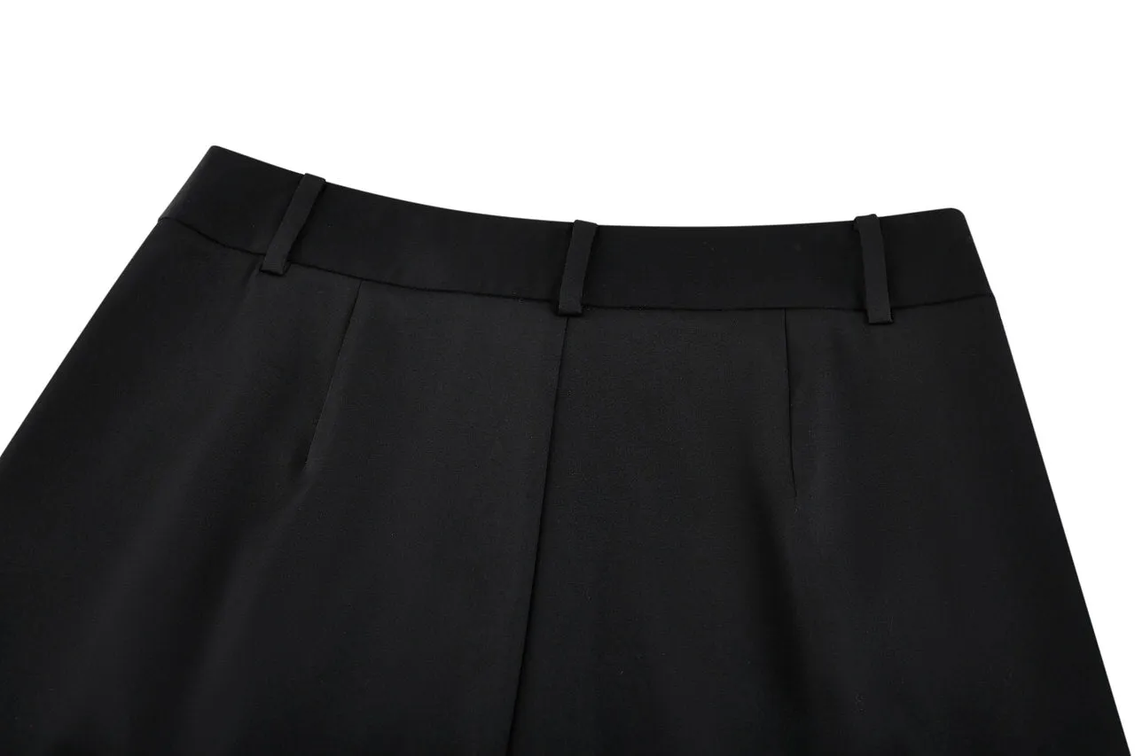 Tencel Satin Relaxed Straight Leg Pants