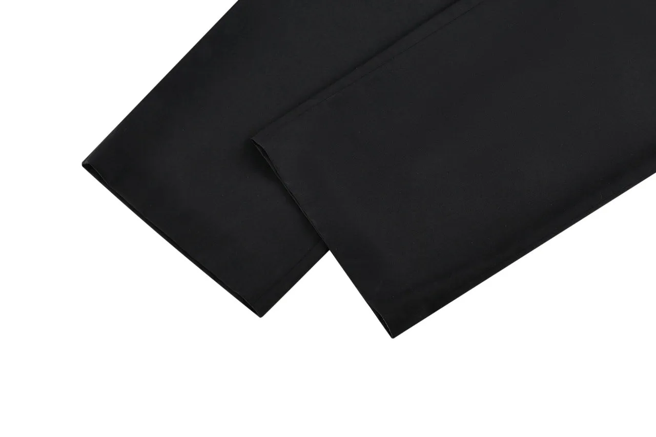 Tencel Satin Relaxed Straight Leg Pants