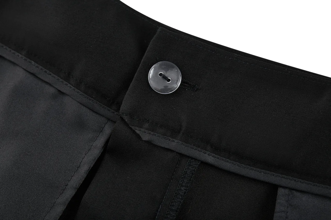 Tencel Satin Relaxed Straight Leg Pants