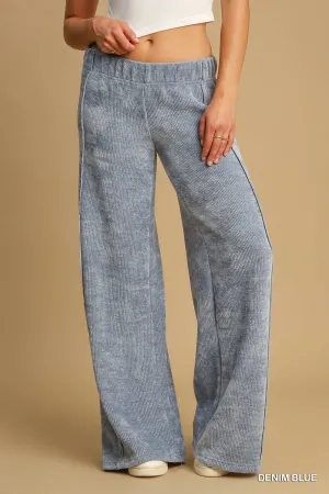 Wide Leg Soft Knit Pants